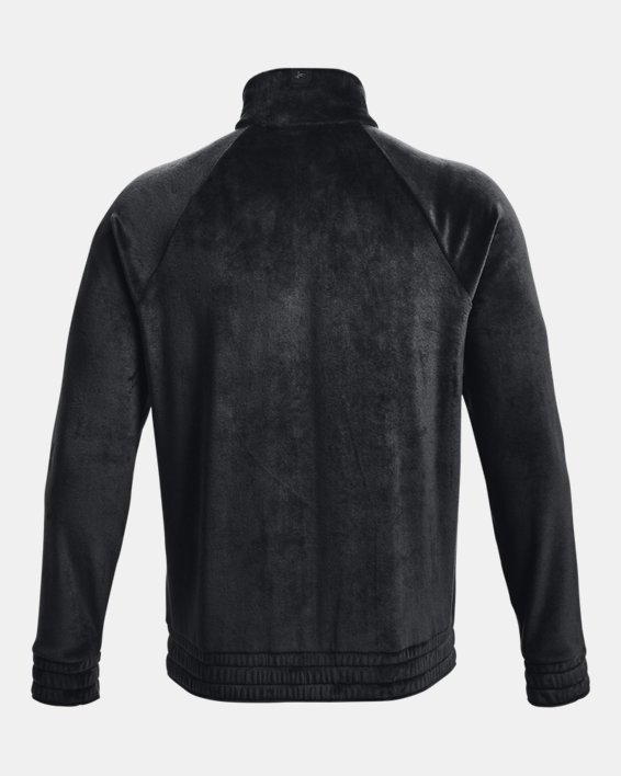 Men's UA Velour Track Jacket, Black, pdpMainDesktop image number 6